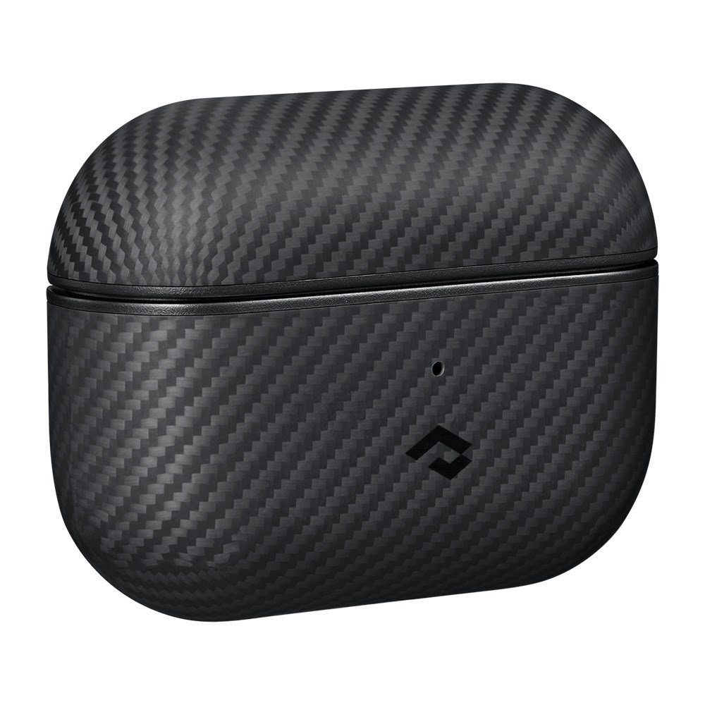 Apple Airpods Pro 2 Kılıf 600D Aramid Fiber Pitaka Classic Serisi Black-Grey Twill Kılıf