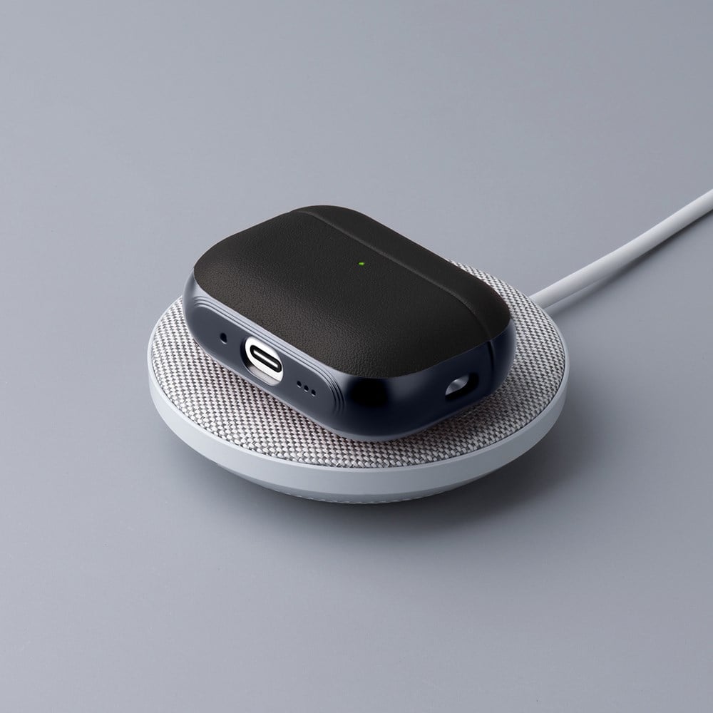 Apple AirPods Pro 3 Kılıf M-Safe Şarj Özellikli Mutural Poying Serisi Deri Tasarımlı Kapak