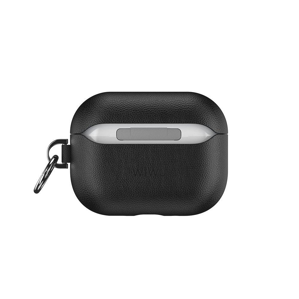 Apple AirPods Pro 3 Wiwu HC-201 Parmak İzi Bırakmayan Deri Kılıf