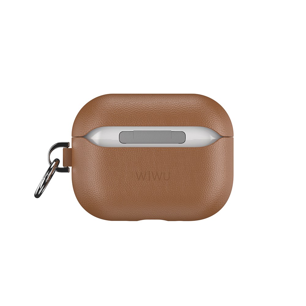 Apple AirPods Pro 3 Wiwu HC-201 Parmak İzi Bırakmayan Deri Kılıf