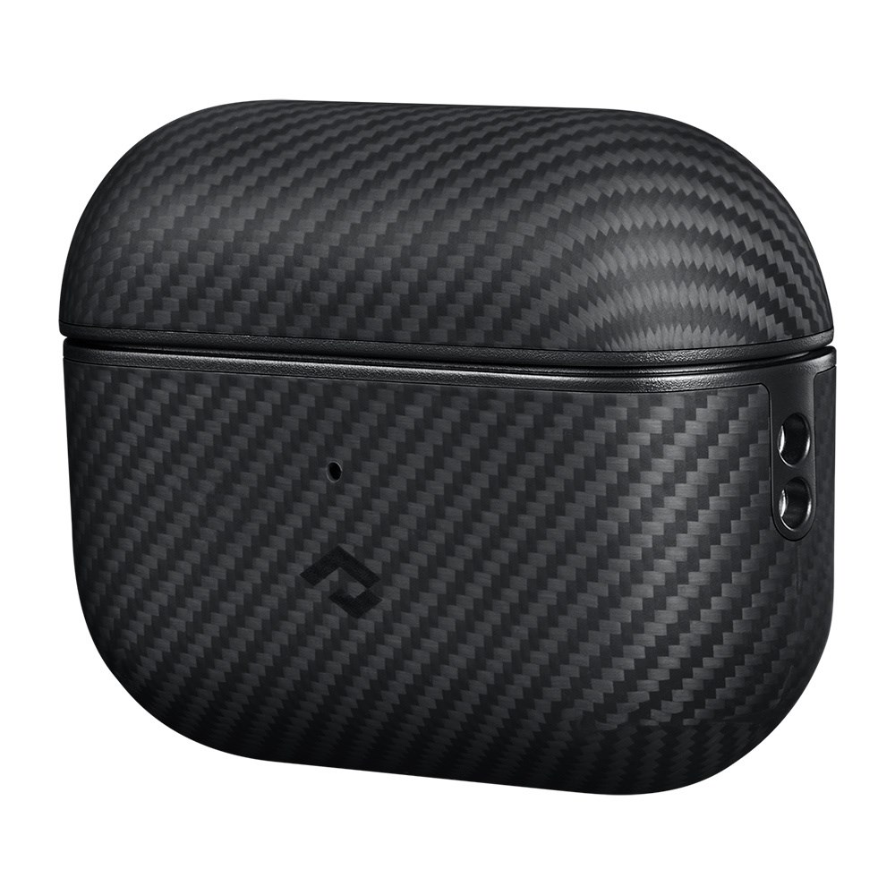 Apple Airpods Pro Kılıf 600D Aramid Fiber Pitaka Classic Serisi Black-Grey Twill Kılıf