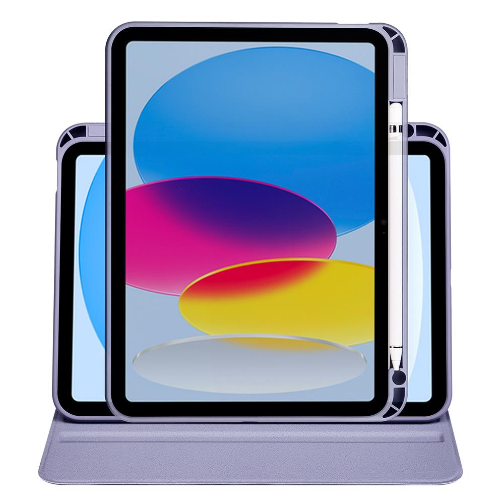 Apple iPad 10.9 2022 (10.Nesil) Kılıf Zore Termik Kalem Bölmeli Dönebilen Standlı Kılıf