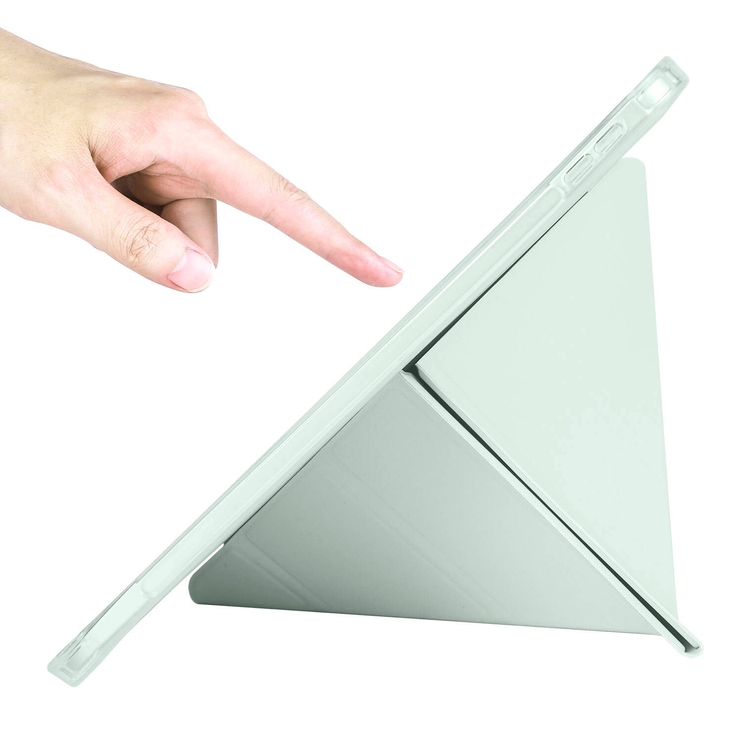 Apple iPad 11.Nesil 2025 Kılıf Zore Tri Folding Kalem Bölmeli Standlı Kılıf