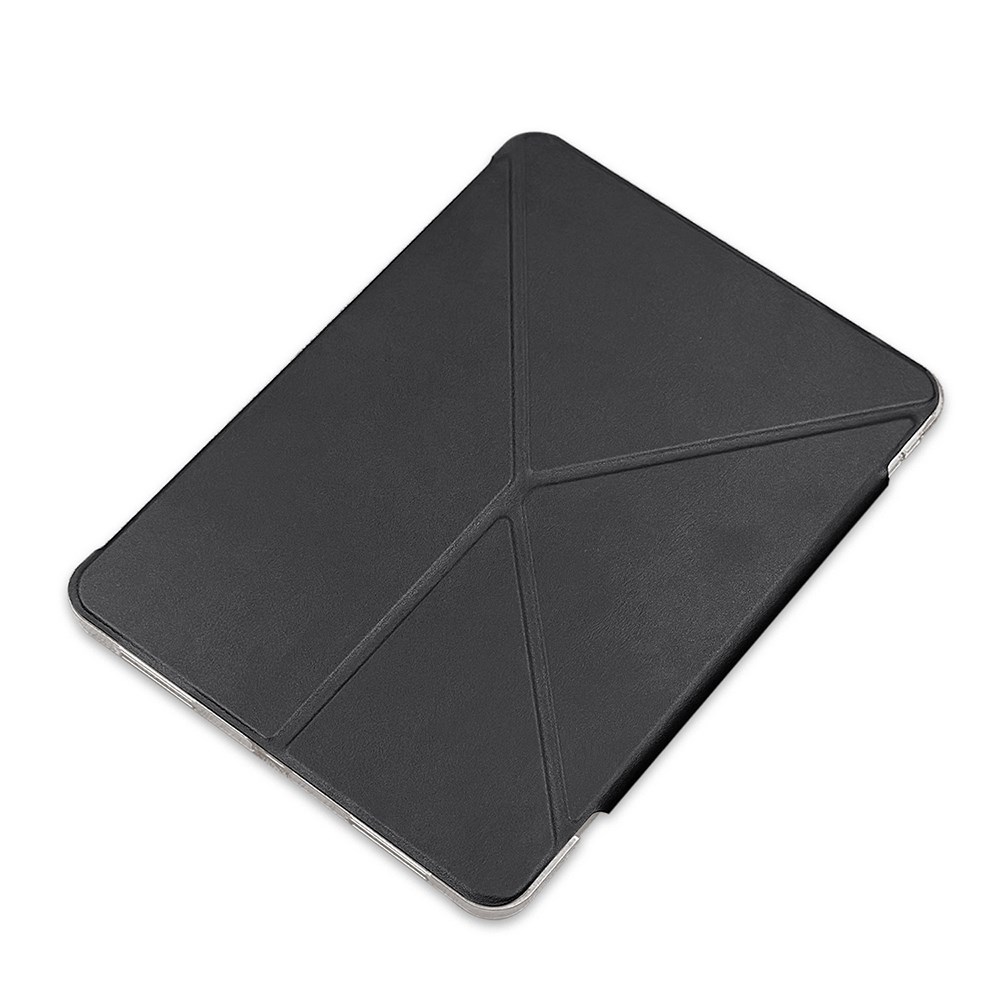 Apple iPad Air 11 2024 Raptic Clear Folio Airbagli Şeffaf Kapaklı Katlanabilir Standlı Kılıf