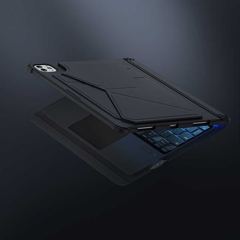 Apple iPad Air 11 2025 M3 Benks Multifunctional Kablosuz Klavyeli Kılıf