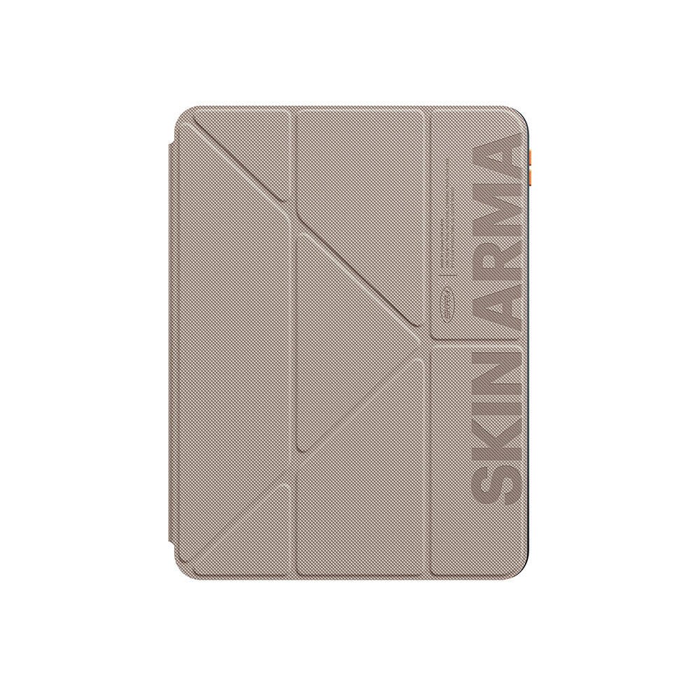 Apple iPad Air 11 2025 M3 Kılıf SkinArma Kabartma Baskı Tasarımlı 360 Tam Koruma Arkası Şeffaf Standlı Gamma Kılıf