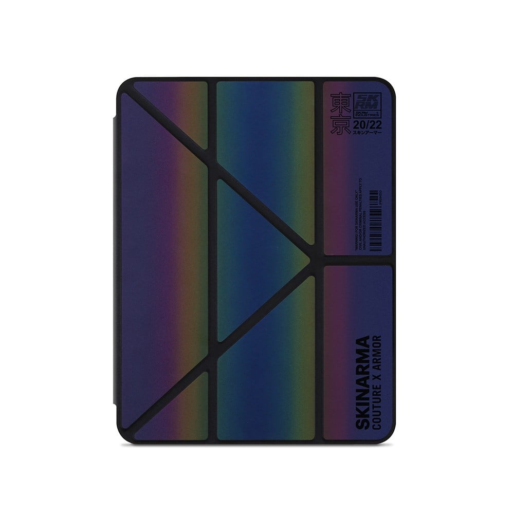 Apple iPad Air 11 2025 M3 Kılıf SkinArma Holografik Tasarımlı Arkası Şeffaf Çıkarılabilir Magnetik Kira Kobai Kılıf