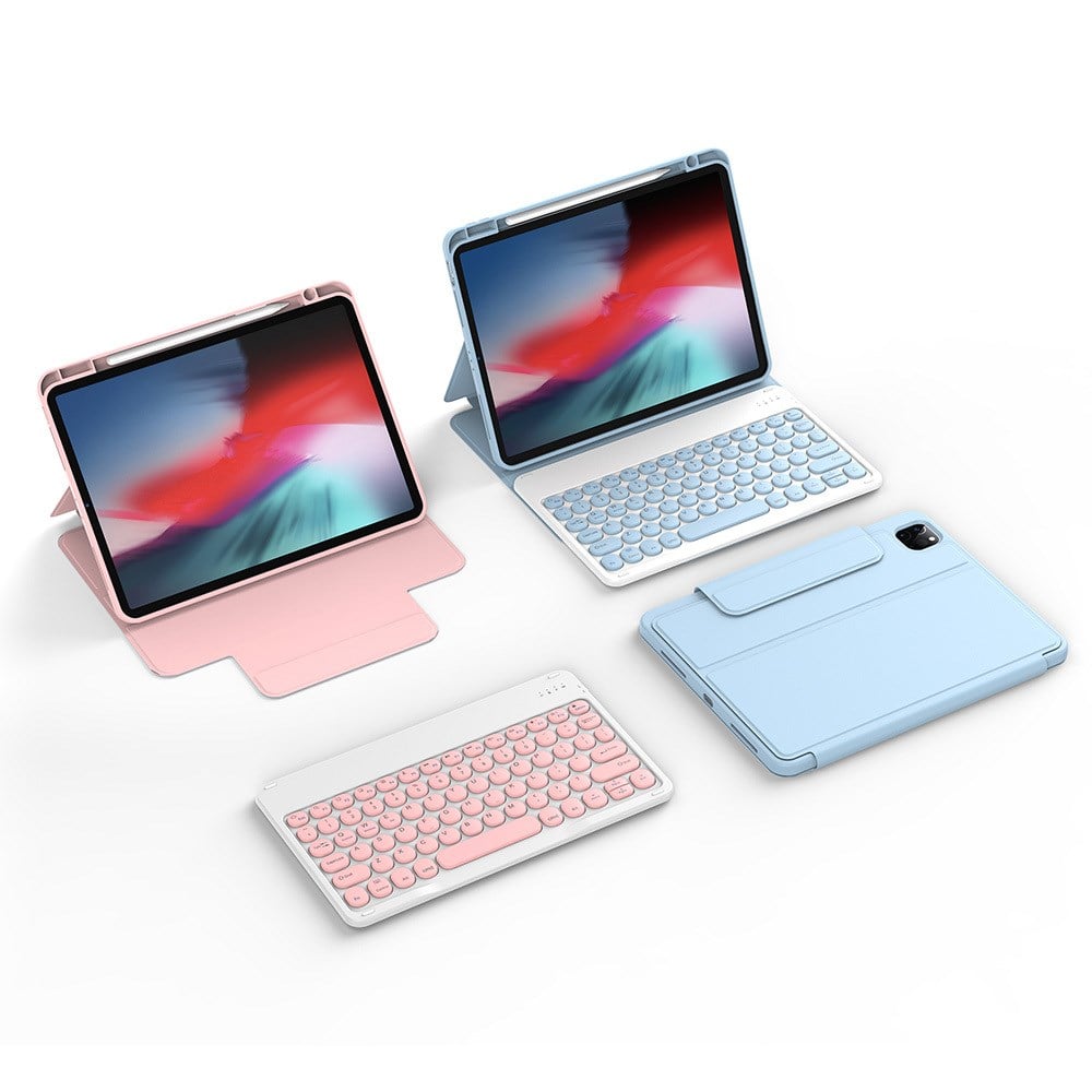 Apple iPad Air 11 2025 M3 Wiwu Protective Gizli Kalem Bölmeli Klavyeli Kılıf