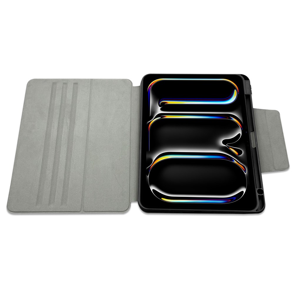 Apple iPad Air 13 2024 Raptic Spin Detachable Folio PU Ayrılabilir Kalem Bölmeli Standlı Kılıf
