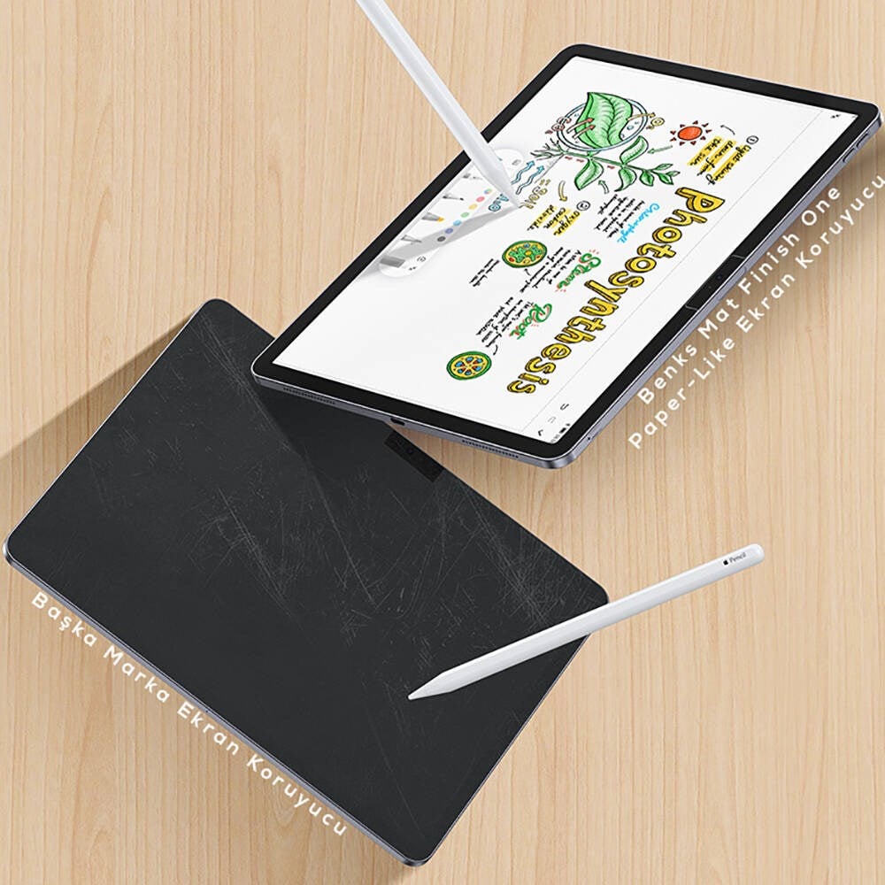 Apple iPad Pro 11 2025 M5 Kağıt Hisli Benks Mat Paper-Like Ekran Koruyucu