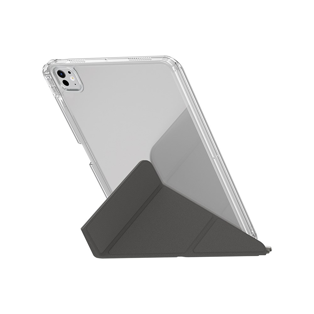 Apple iPad Pro 11 2025 M5 Kılıf Skinarma Kalemlikli Arkası Şeffaf Standlı Magnetik Zeta Kılıf