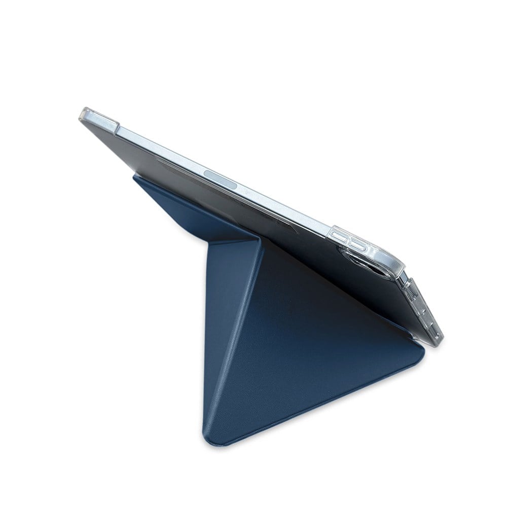 Apple iPad Pro 11 2025 M5 Raptic Clear Folio Airbagli Şeffaf Kapaklı Katlanabilir Standlı Kılıf