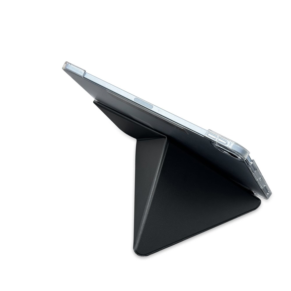 Apple iPad Pro 11 2025 M5 Raptic Clear Folio Airbagli Şeffaf Kapaklı Katlanabilir Standlı Kılıf