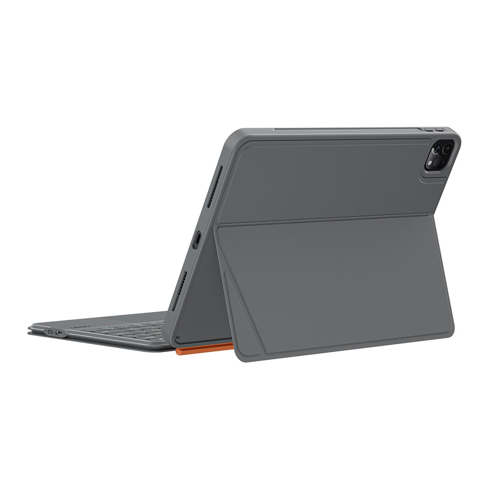 Apple iPad Pro 11.Nesil 2025 Wiwu MK-005 Combo 3in1 Kalem Bölmeli Klavyeli Standlı Kılıf