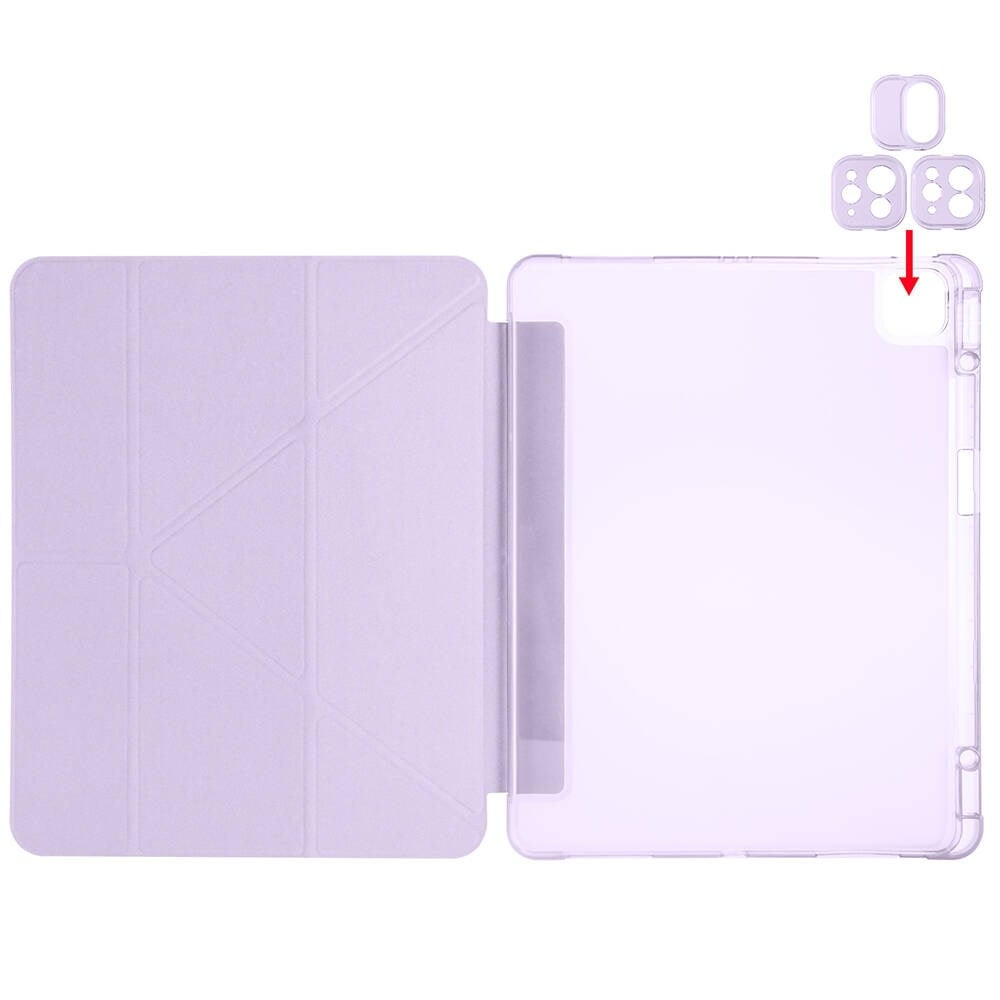 Apple iPad Pro 13 2024 Kılıf Zore Tri Folding Kalem Bölmeli Standlı Kılıf