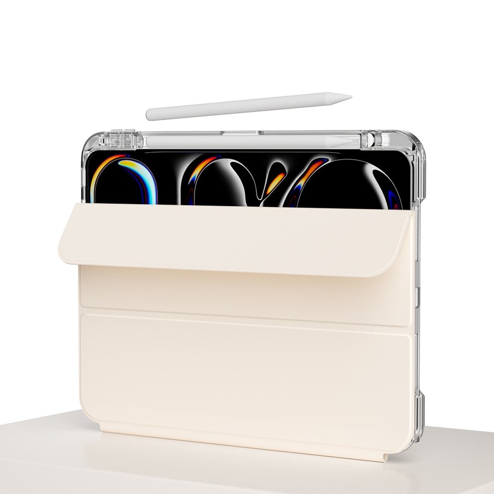​​Apple iPad Pro 13 2025 M5 Kılıf Magnetik Ayrılabilen Airbagli Zore Sliding Tablet Kılıfı