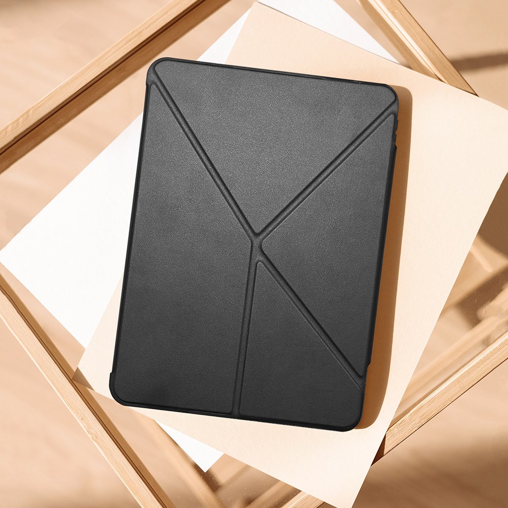 Apple iPad Pro 13 2025 M5 Raptic Clear Folio Airbagli Şeffaf Kapaklı Katlanabilir Standlı Kılıf