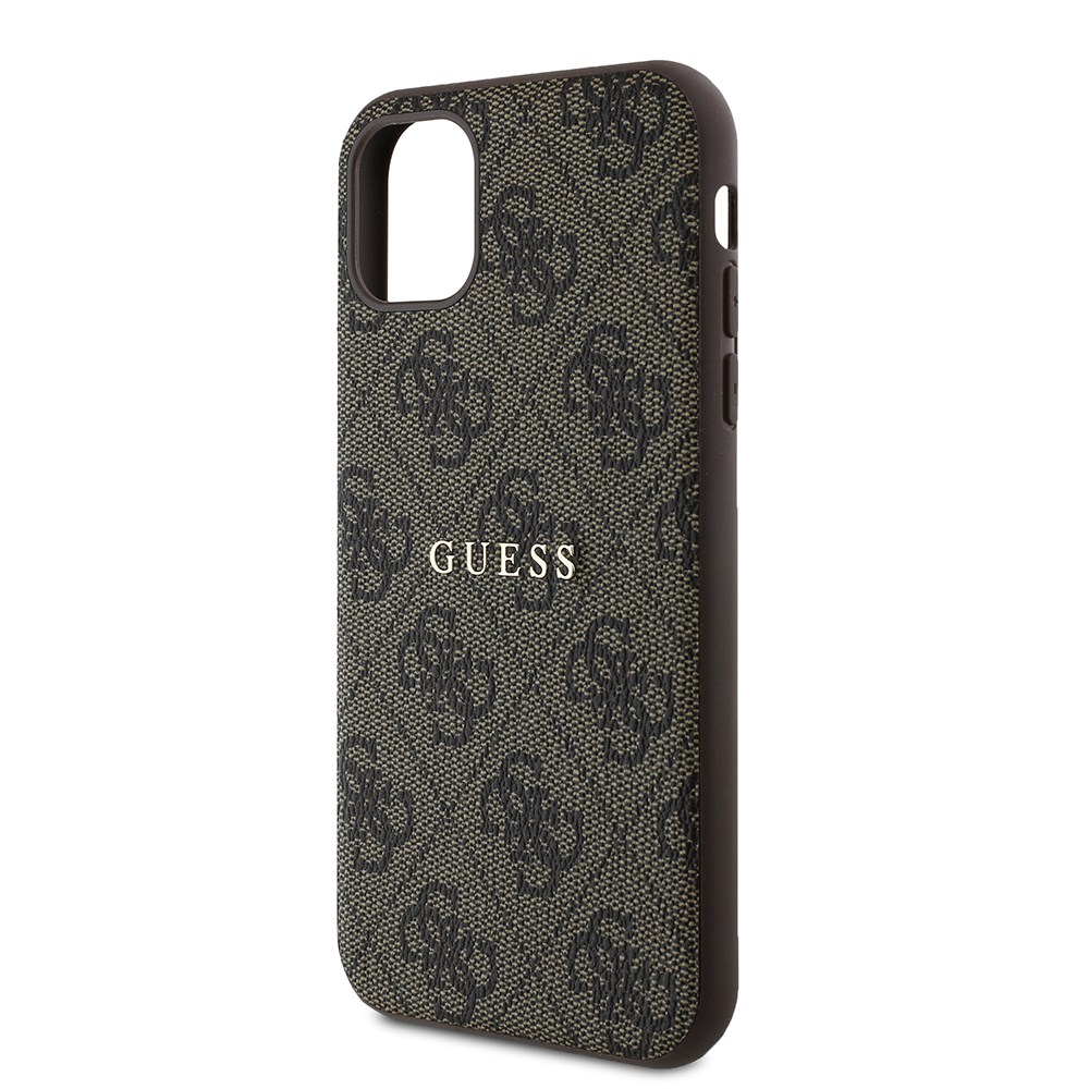 Apple iPhone 11 Kılıf Guess Orjinal Lisanslı 4G Desen Yazı Logolu Kapak