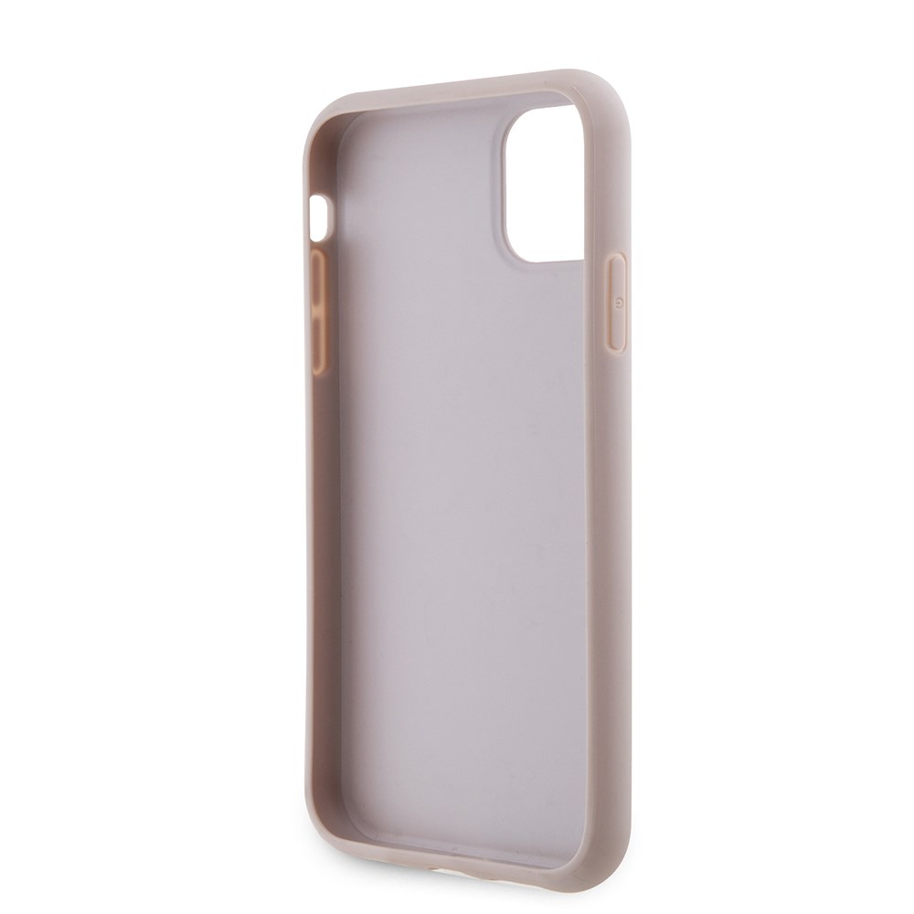 Apple iPhone 11 Kılıf Guess PU Deri Büyük Metal Logo Dizaynlı Kapak