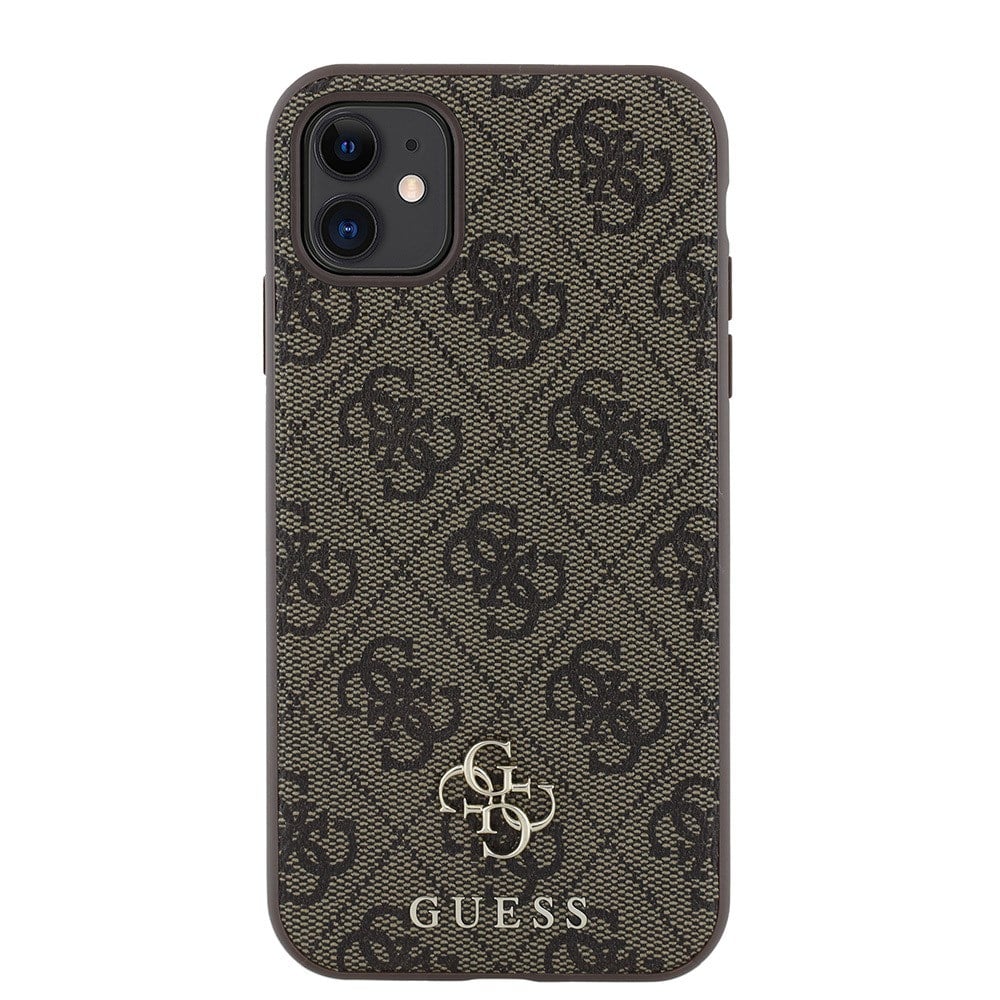Apple iPhone 12 Kılıf Guess Orjinal Lisanslı M-safe Şarj Özellikli Small 4G Classic Kapak