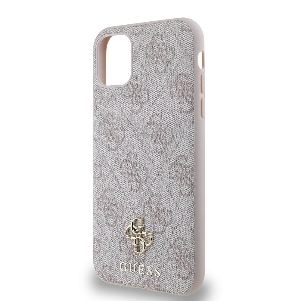 Apple iPhone 12 Kılıf Guess Orjinal Lisanslı M-safe Şarj Özellikli Small 4G Classic Kapak