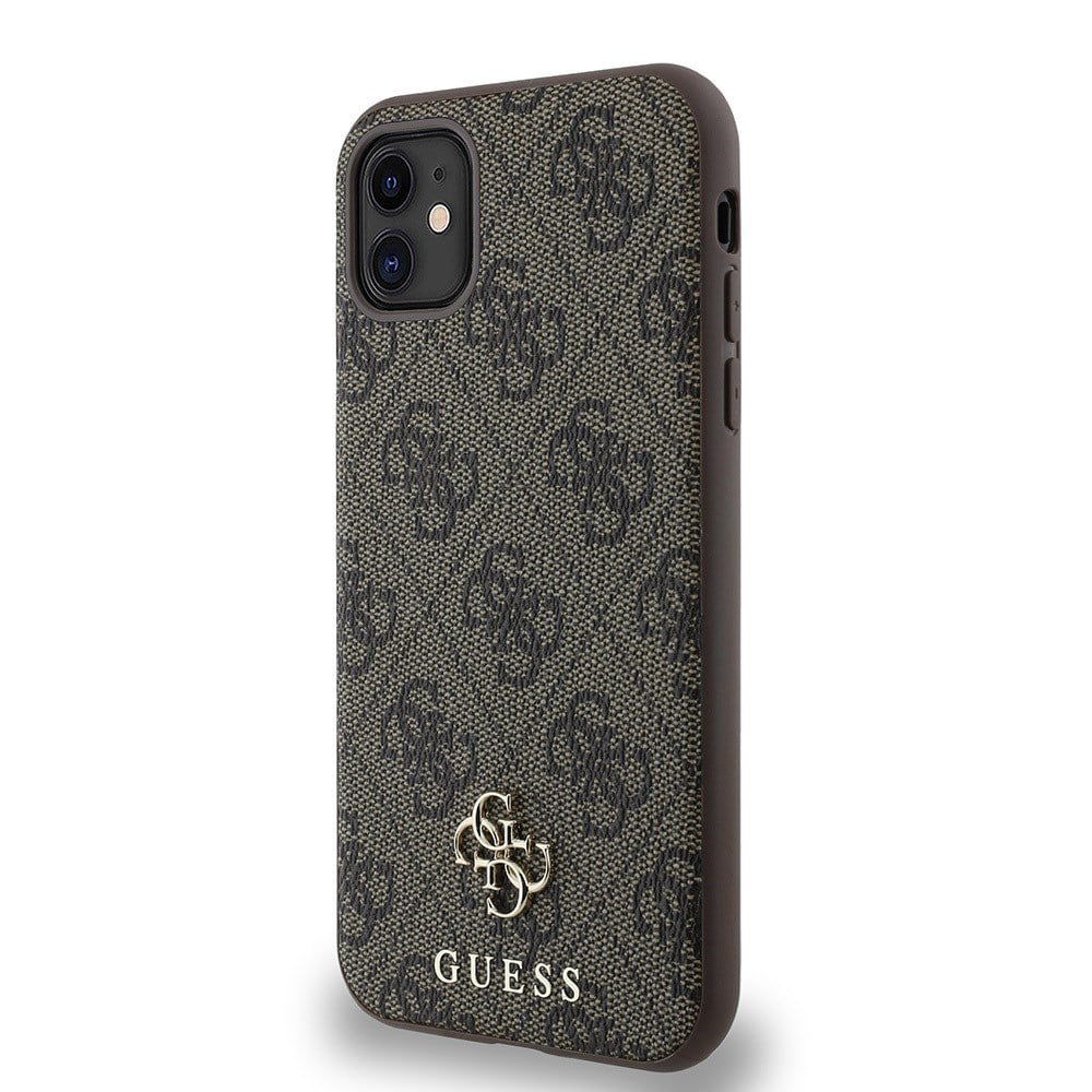 Apple iPhone 12 Kılıf Guess Orjinal Lisanslı M-safe Şarj Özellikli Small 4G Classic Kapak
