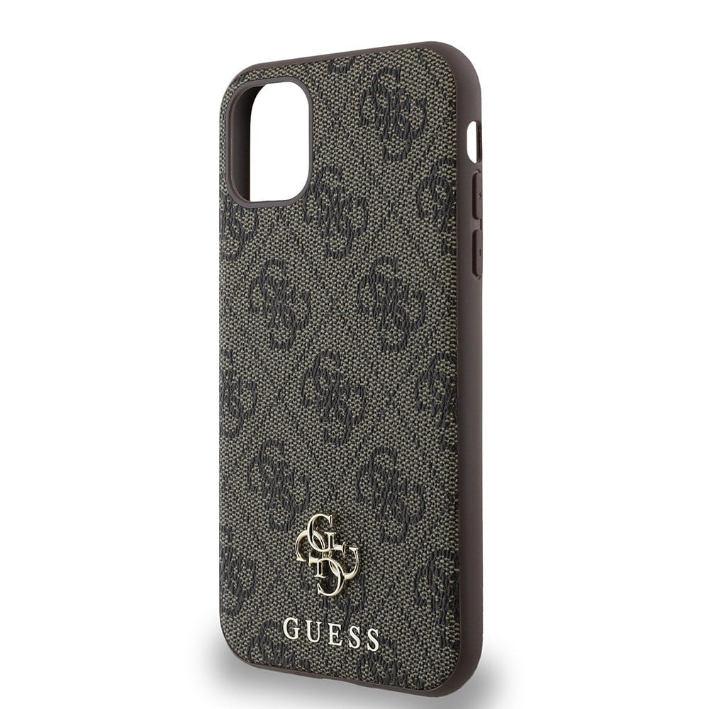 Apple iPhone 12 Kılıf Guess Orjinal Lisanslı M-safe Şarj Özellikli Small 4G Classic Kapak