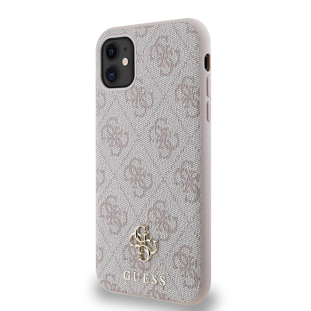 Apple iPhone 12 Kılıf Guess Orjinal Lisanslı M-safe Şarj Özellikli Small 4G Classic Kapak