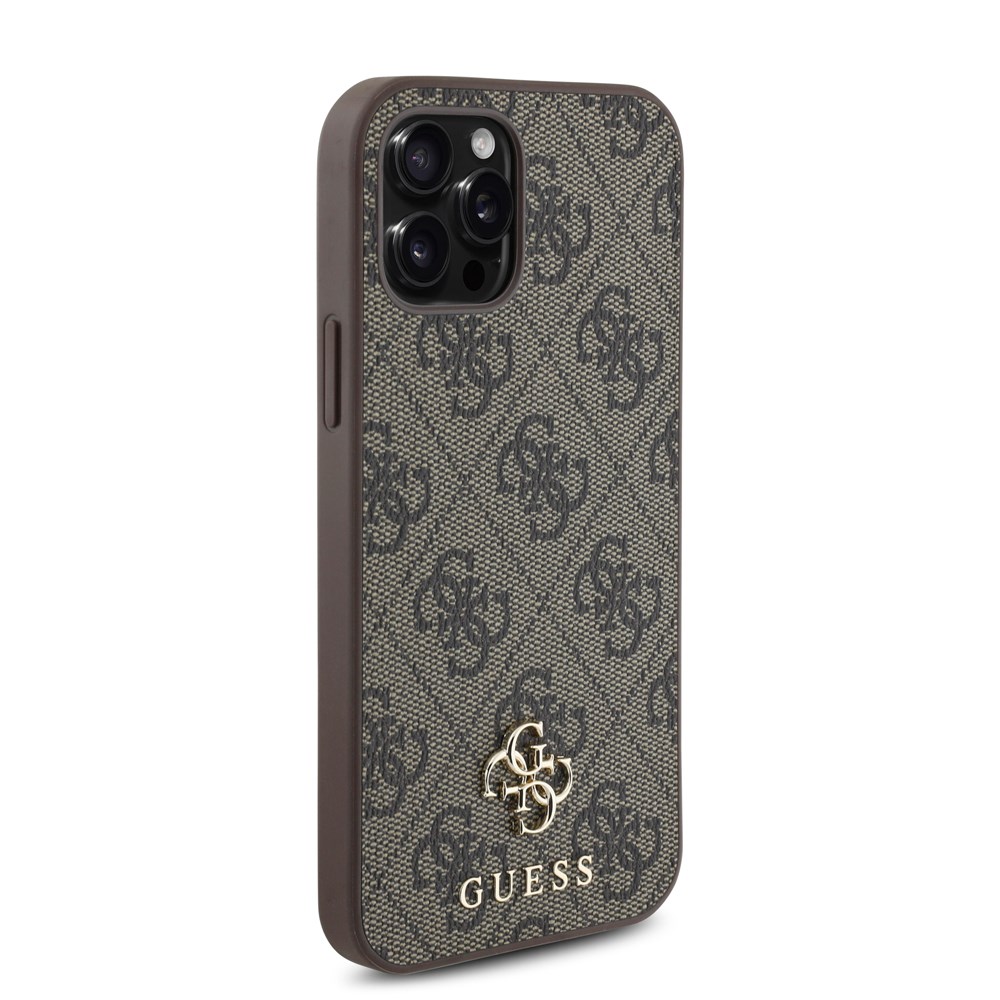 Apple iPhone 12 Pro Kılıf Guess Orjinal Lisanslı M-safe Şarj Özellikli Small 4G Classic Kapak