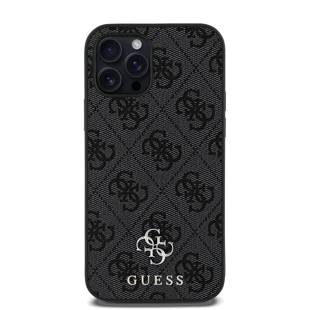 Apple iPhone 12 Pro Kılıf Guess Orjinal Lisanslı M-safe Şarj Özellikli Small 4G Classic Kapak