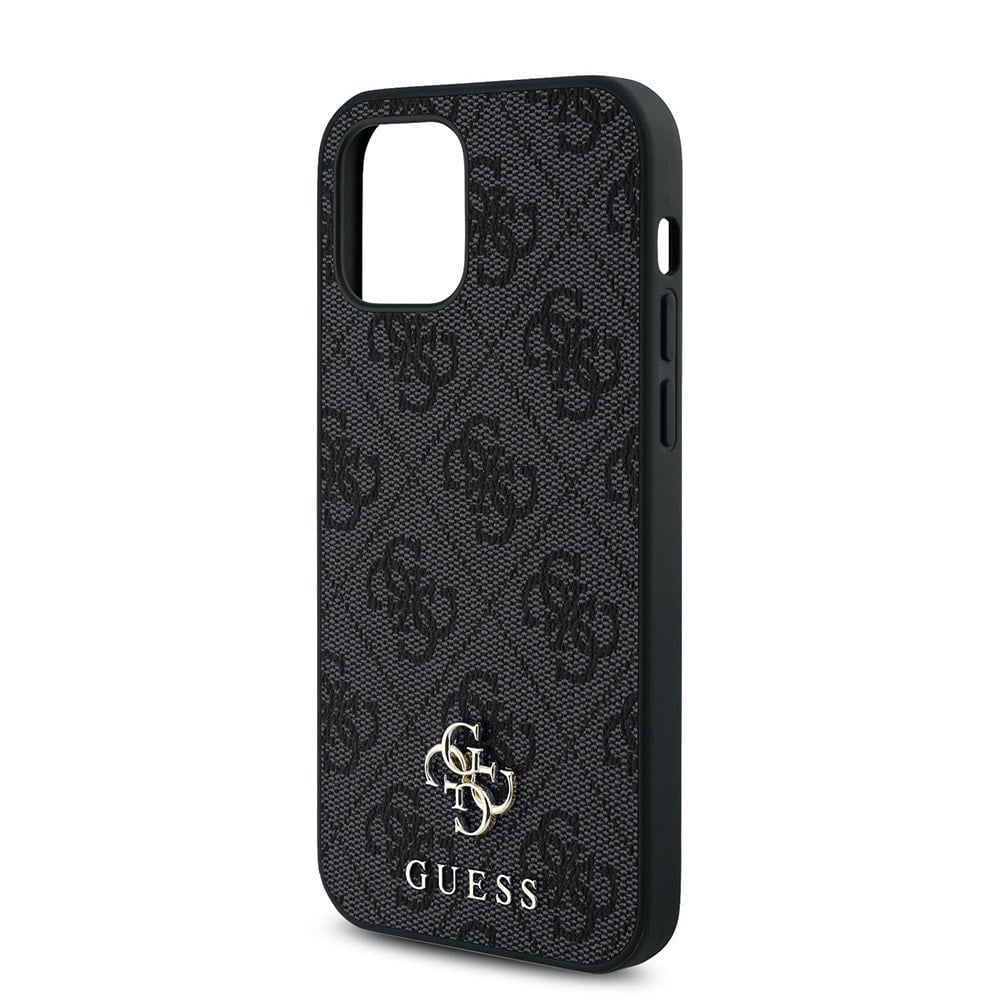 Apple iPhone 12 Pro Kılıf Guess Orjinal Lisanslı M-safe Şarj Özellikli Small 4G Classic Kapak