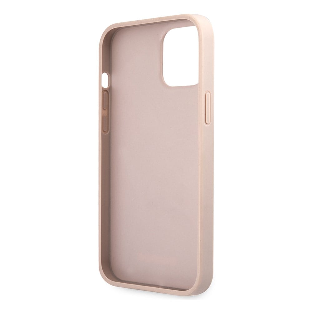 Apple iPhone 12 Pro Max Kılıf Guess Orjinal Lisanslı PU Deri Büyük Metal Logo Dizaynlı Kapak