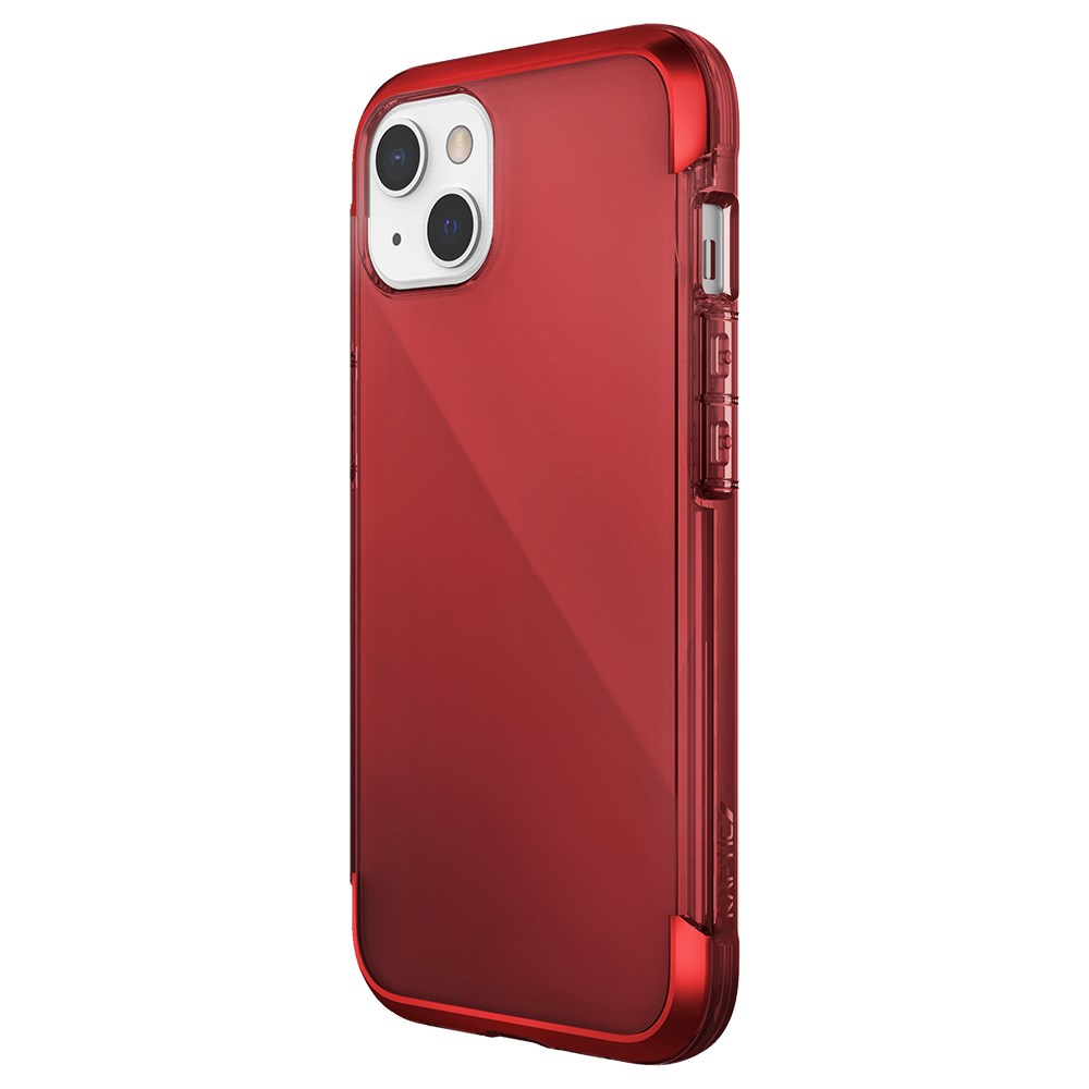 Apple iPhone 13 Kılıf Raptic Air Serisi Airbag Tasarımlı Metal Köşelikli Şeffaf Kapak