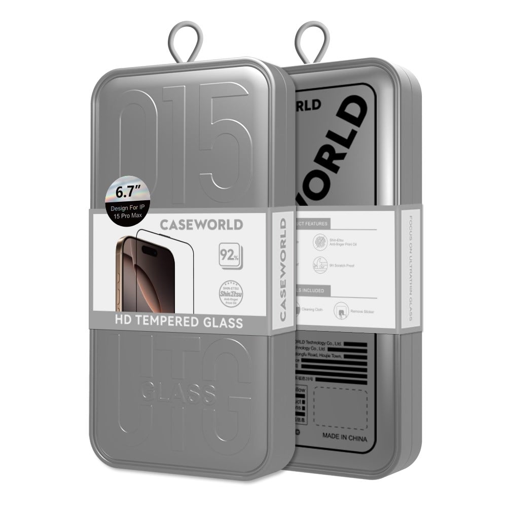 Apple iPhone 13 Pro CaseWorld HD Serisi 0.33mm Temperli Cam Ekran Koruyucu