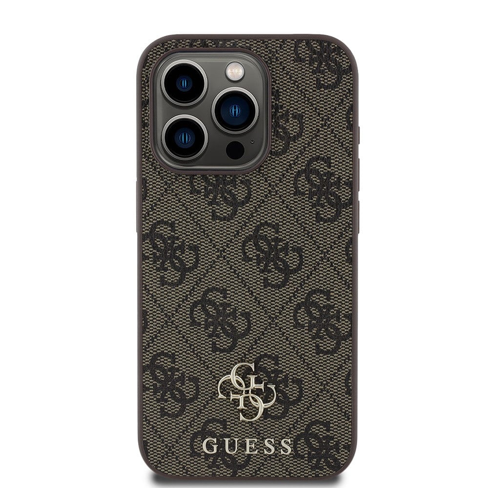 Apple iPhone 13 Pro Max Kılıf Guess Orjinal Lisanslı M-safe Şarj Özellikli Small 4G Classic Kapak
