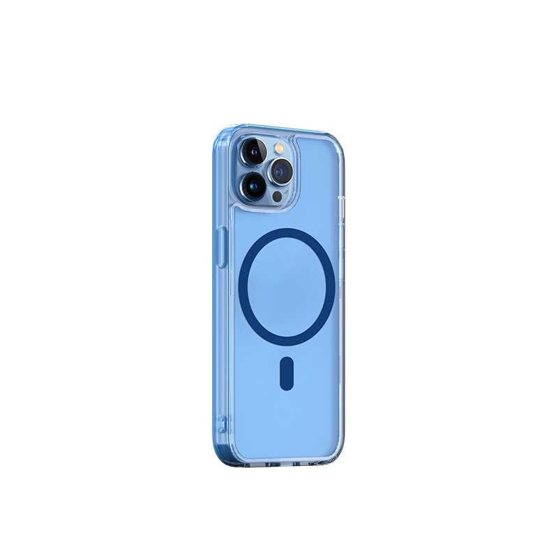 Apple iPhone 13 Pro Max Wiwu M-safe Şarj Özellikli Lens Korumalı Şeffaf Silikon Kapak