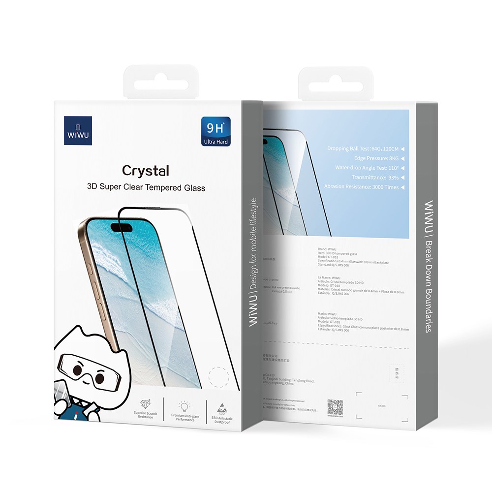 Apple iPhone 13 Wiwu GT-018 Çizilmeye Dayanıklı Temperli Cam Ekran Koruyucu