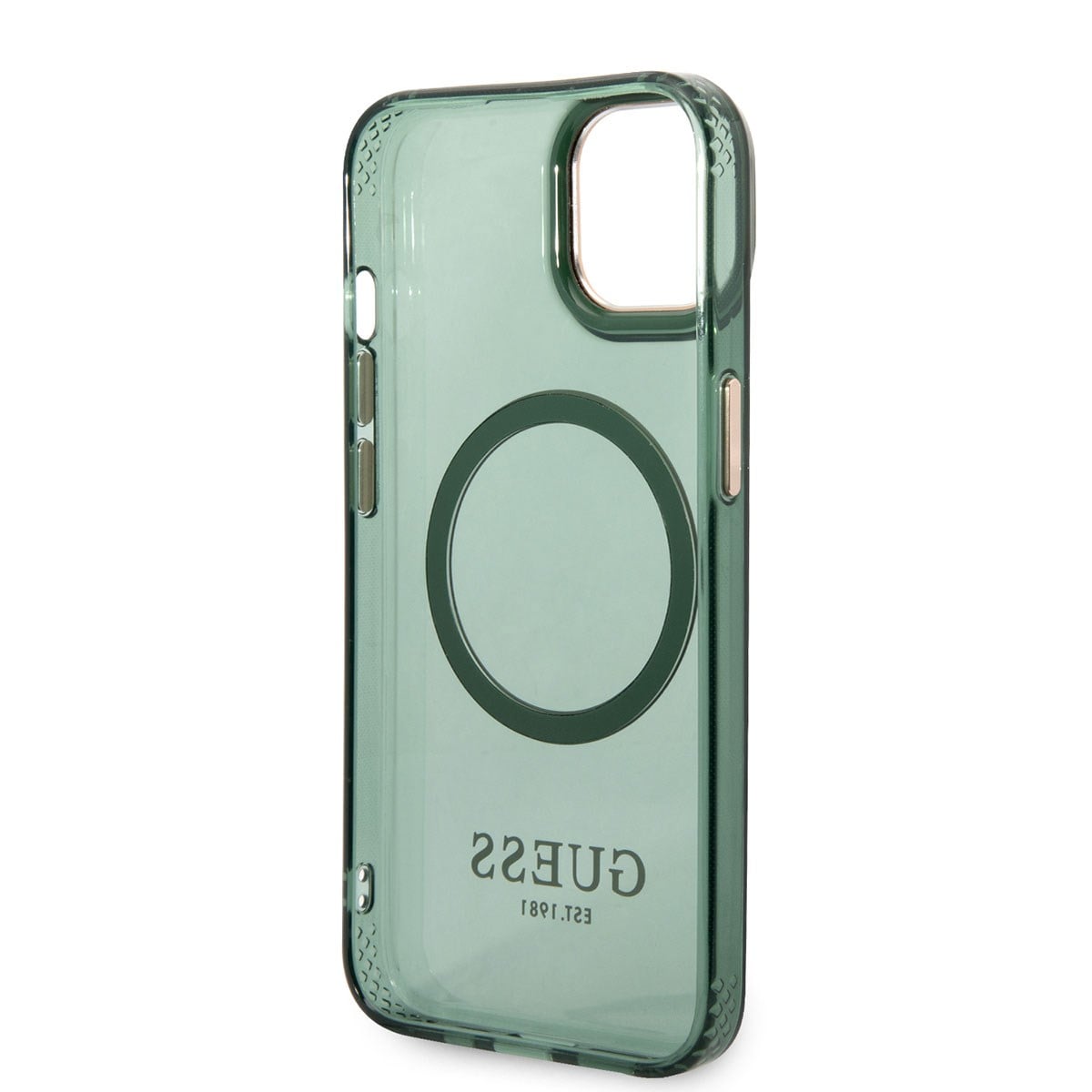 Apple iPhone 14 Kılıf GUESS M-safe Şarj Özellikli Airbagli Dizayn Kapak
