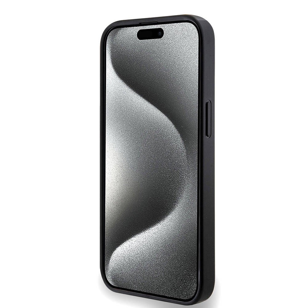 Apple iPhone 14 Kılıf Guess Orjinal Lisanslı M-safe Şarj Özellikli PU Halkalı 4G Desenli Yazı Logolu Kapak