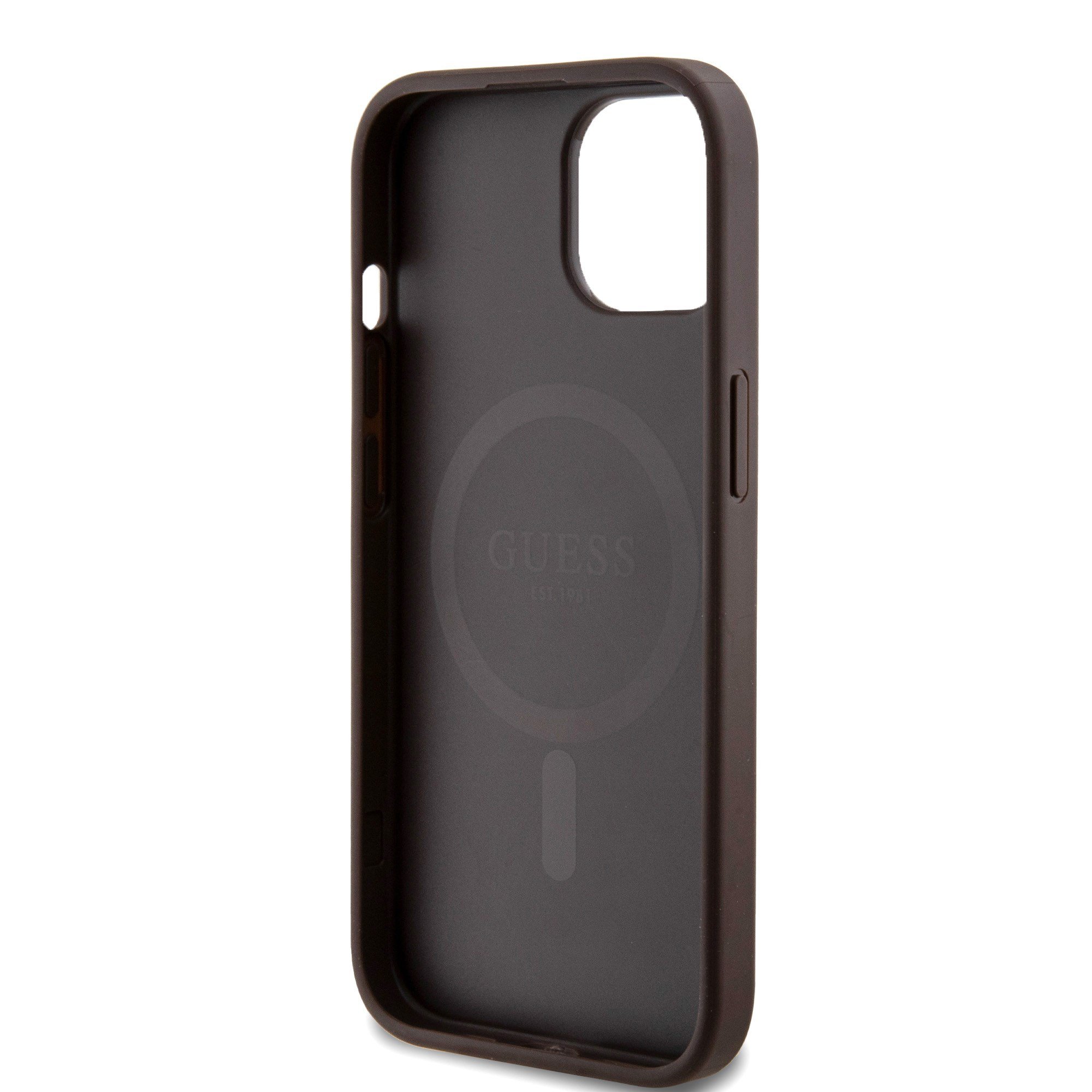 Apple iPhone 14 Kılıf Guess Orjinal Lisanslı M-safe Şarj Özellikli Small 4G Classic Kapak