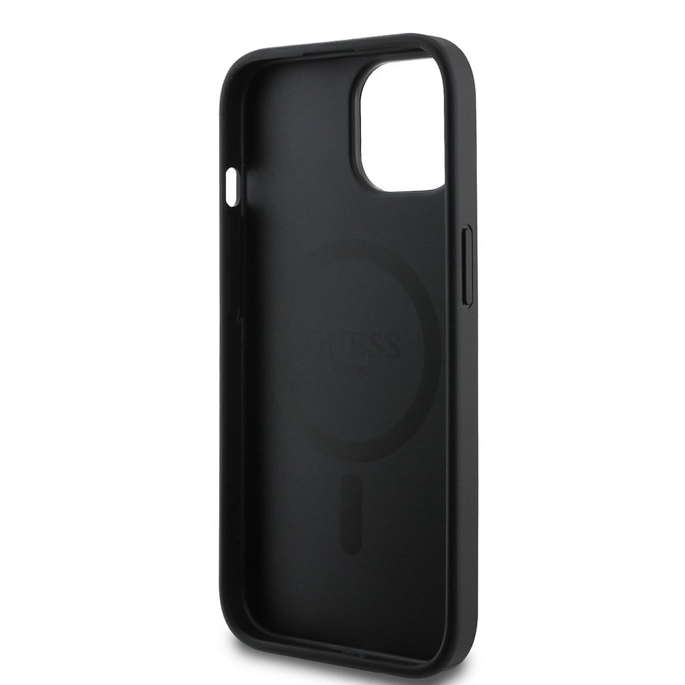 Apple iPhone 14 Kılıf Guess Orjinal Lisanslı M-safe Şarj Özellikli Small 4G Classic Kapak