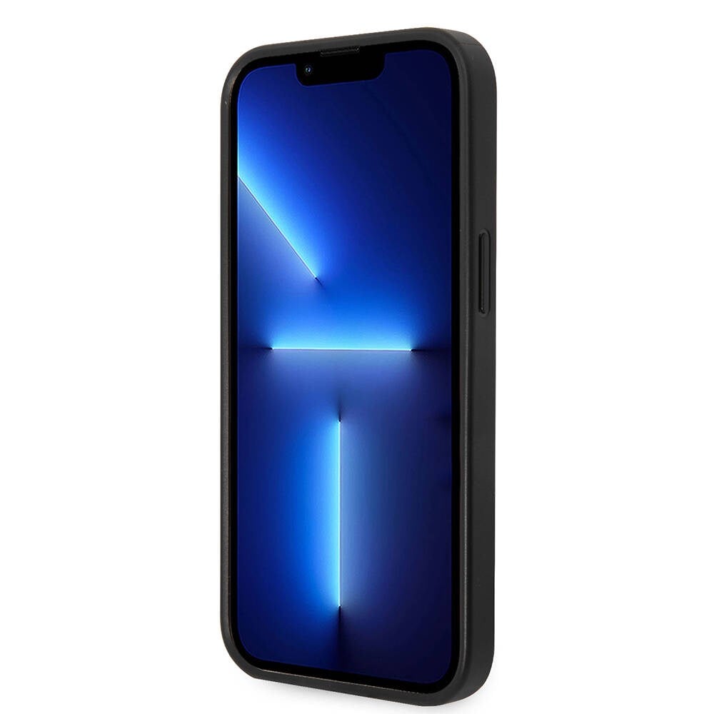 Apple iPhone 14 Kılıf Guess PU Deri Büyük Metal Logo Dizaynlı Kapak