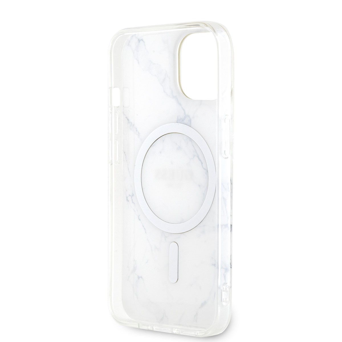 Apple iPhone 14 Plus Kılıf GUESS M-safe Şarj Özellikli Mermer Desenli Kapak