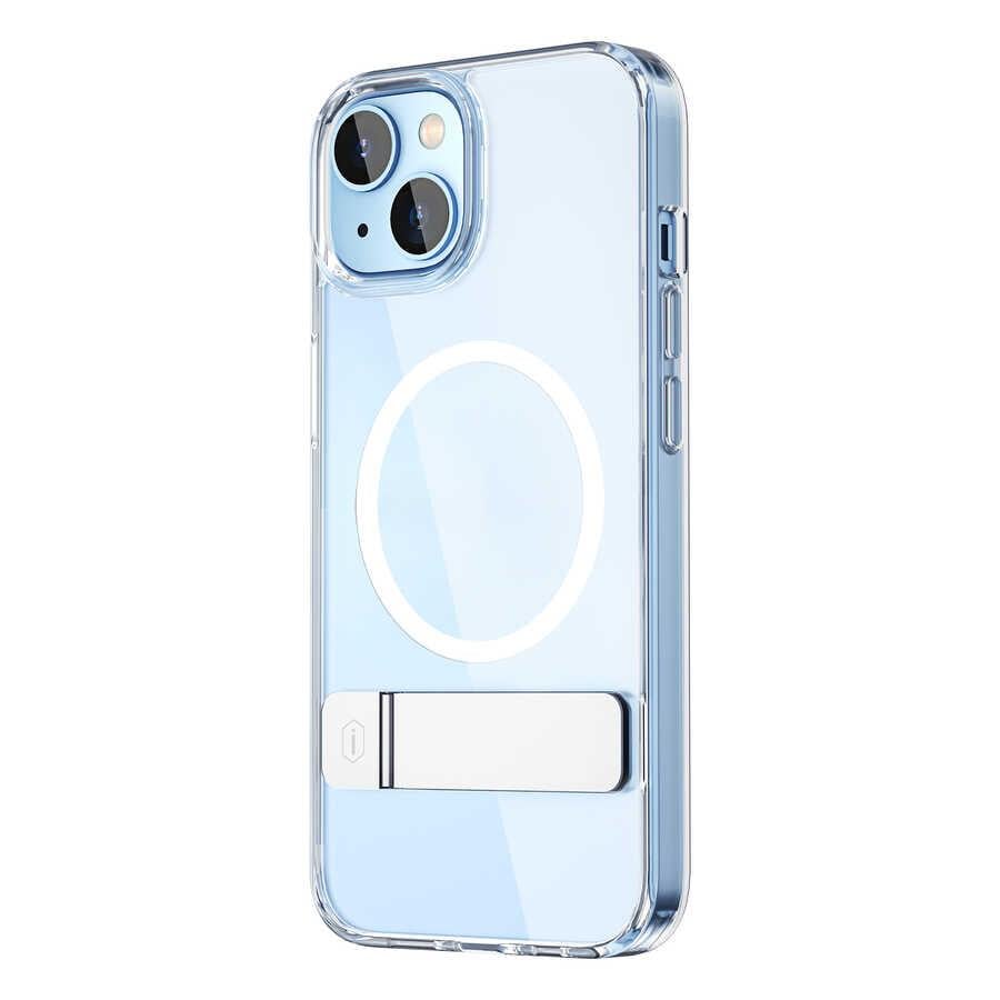 Apple iPhone 14 Plus Kılıf Standlı M-safe Wireless Şarj Özellikli Wiwu Aurora Serisi Kapak