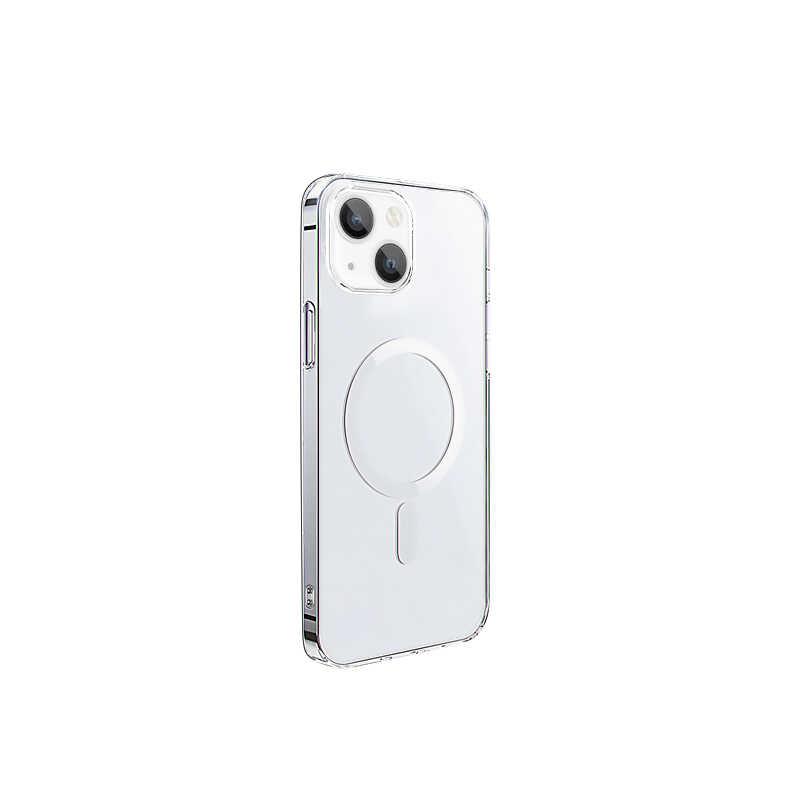 Apple iPhone 14 Plus Wiwu M-safe Şarj Özellikli Lens Korumalı Şeffaf Silikon Kapak
