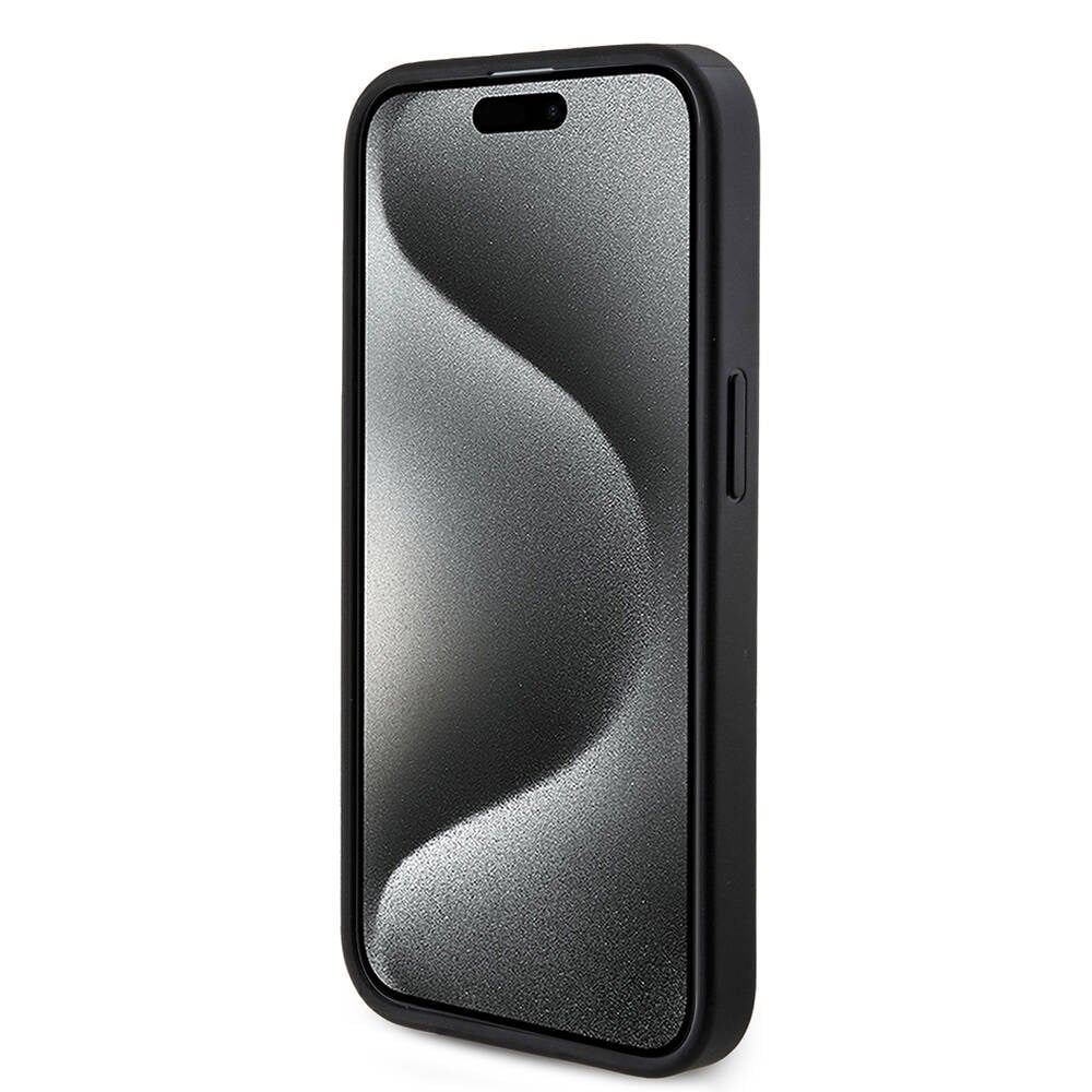 Apple iPhone 14 Pro Kılıf Guess Orjinal Lisanslı M-safe Şarj Özellikli PU Halkalı 4G Desenli Yazı Logolu Kapak