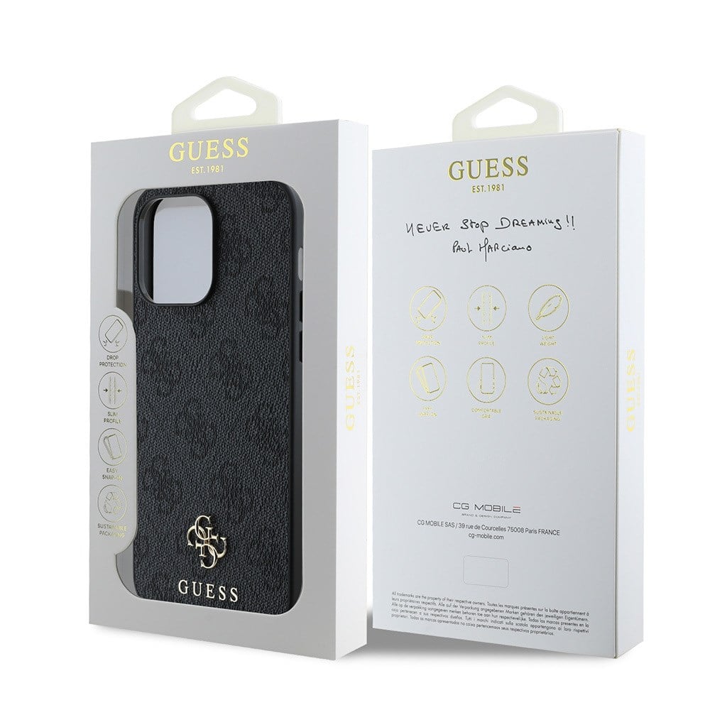 Apple iPhone 14 Pro Kılıf Guess Orjinal Lisanslı M-safe Şarj Özellikli Small 4G Classic Kapak