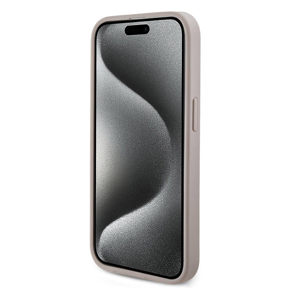 Apple iPhone 14 Pro Kılıf Guess Orjinal Lisanslı M-safe Şarj Özellikli PU Halkalı 4G Desenli Yazı Logolu Kapak