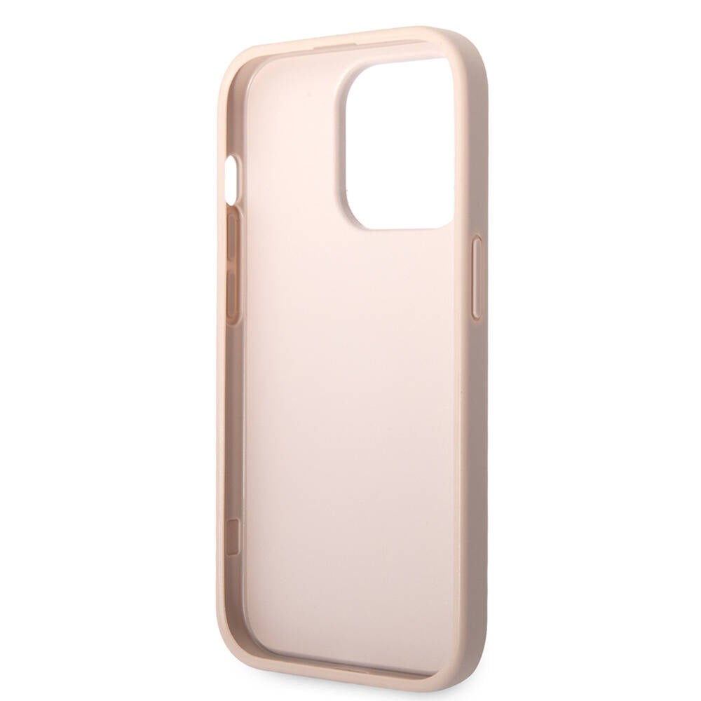 Apple iPhone 14 Pro Kılıf Guess PU Deri Büyük Metal Logo Dizaynlı Kapak