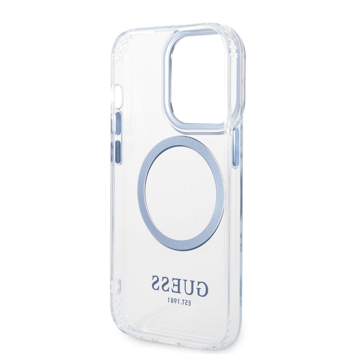 Apple iPhone 14 Pro Max Kılıf GUESS M-safe Şarj Özellikli Metal Kamera Çerçeveli Kapak